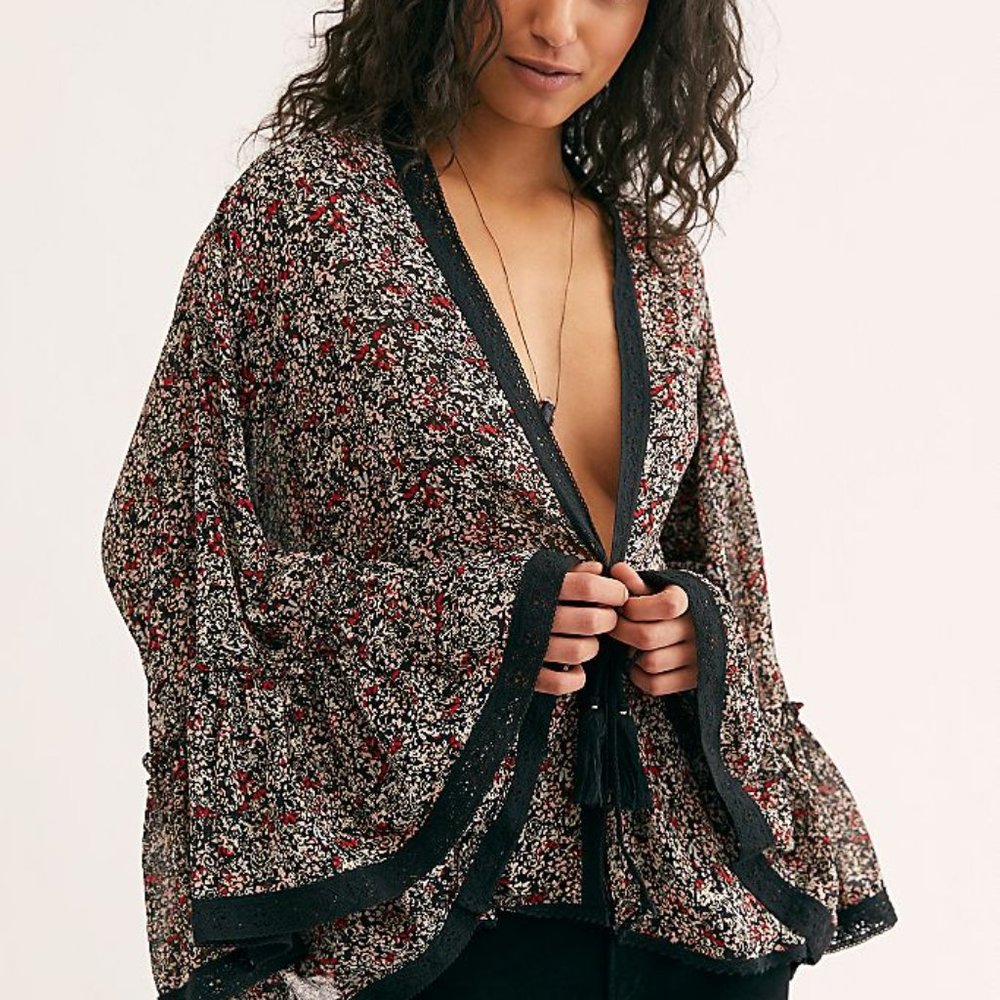 NWT Free People Lola Kimono - Picture 3 of 4
